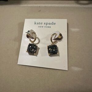 Kate Spade black and gold earrings